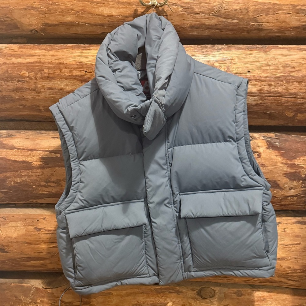 💙Great Used Condition M 66 North Gray/Dusty Blue Puffer Down Filled Vest